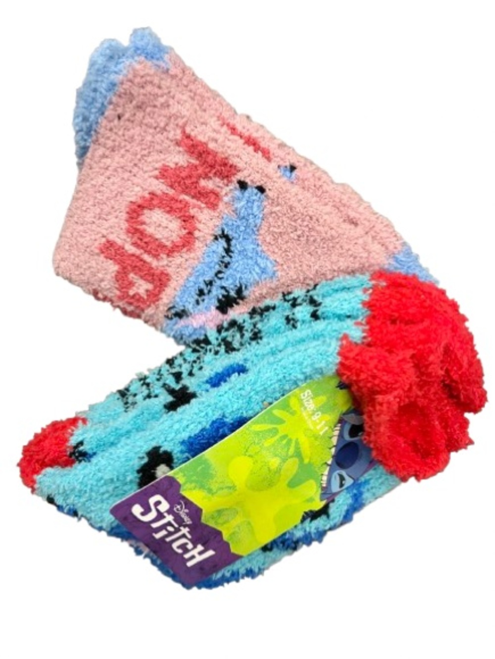 🔥$5🔥NEW DISNEY Stitch Ladies Cozy Sock 2 Pairs Shoe Size 9-11 Wonen’s
